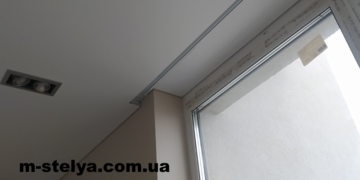 Натяжной потолок с теневым профилем