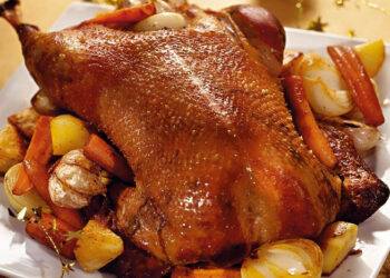 гусь приготовленный в гусятнице Kela