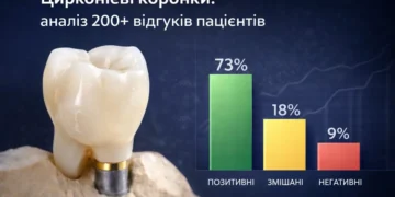 Аналіз 200+ відгуків та трендів 2026 року: 95–100% виживаність, зростання ринку на 8% та роль цифрових технологій у встановленні цирконієвих коронок.